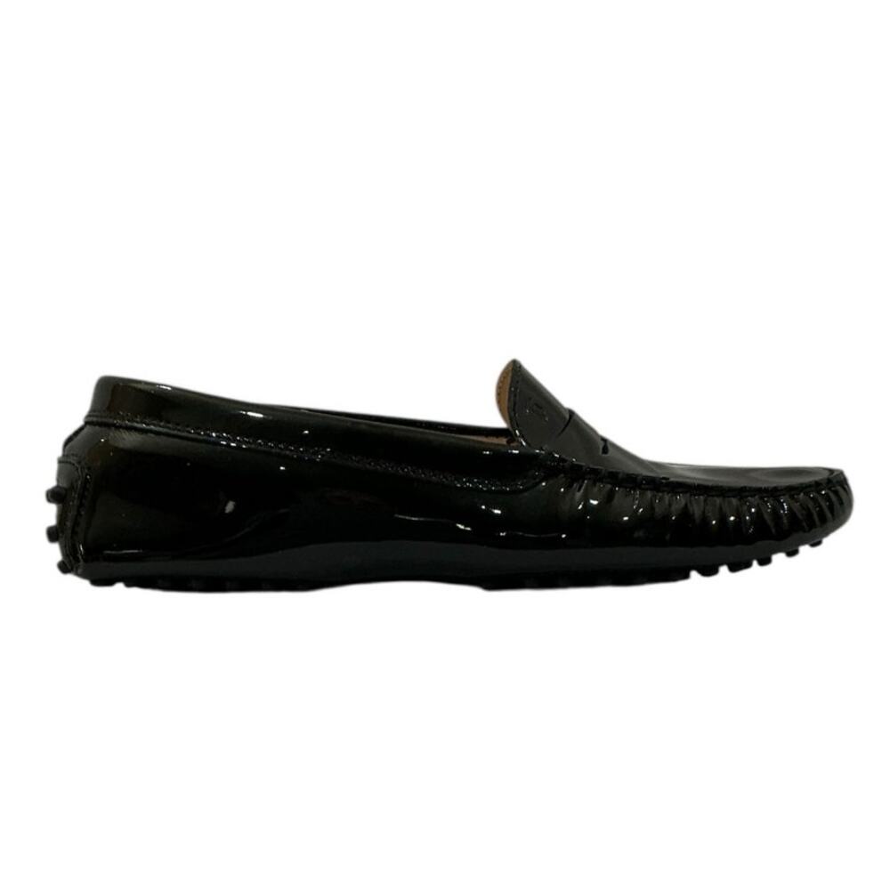 Tod’s City Gommino Patent Leather Loafers Black Size 38.5 Italy / 8.5 US - Picture 2 of 13